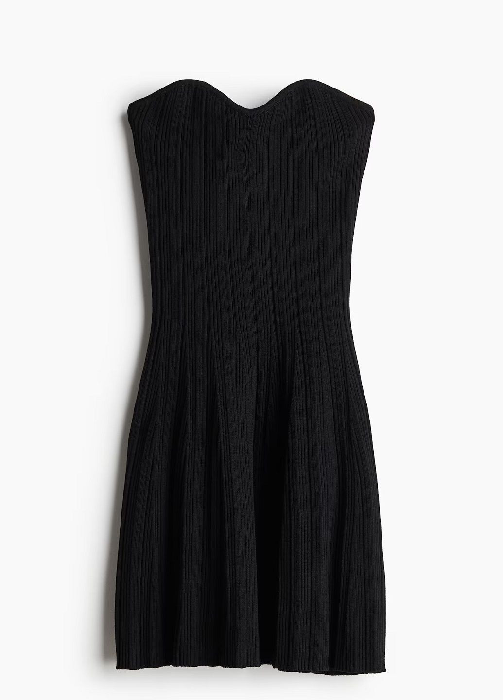 Черное деловое платье H&M однотонное