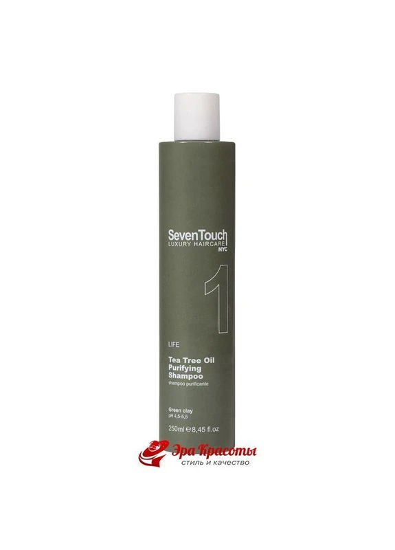 Шампунь очищуючий з маслом чайного дерева Seven Touch 1 Purifying Shampoo, 250 мл Punti di Vista (396343784)