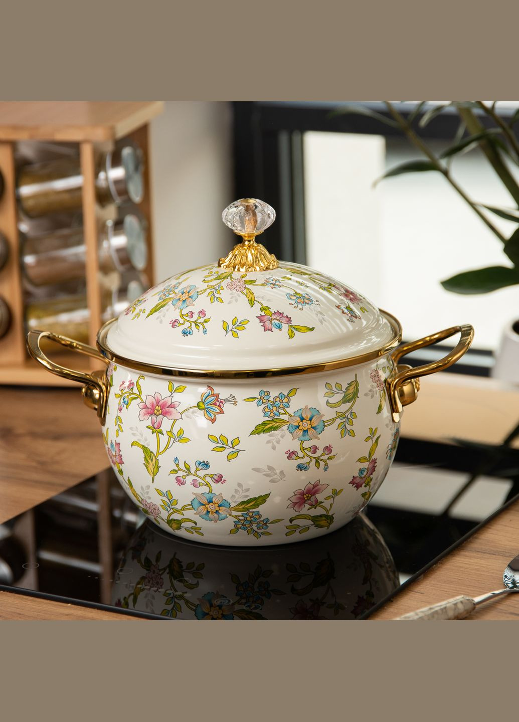 Каструля емальована 3 л у вінтажному стилі Yiwu (324069944)