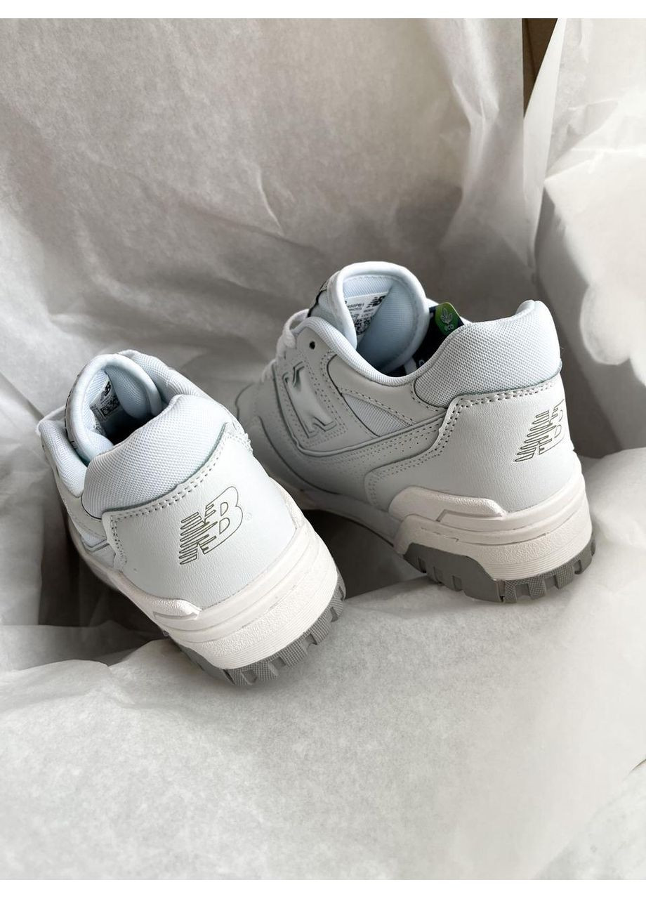 Серые демисезонные кроссовки мужские new balance 550 white grey v2 нью беланс 550 No Brand
