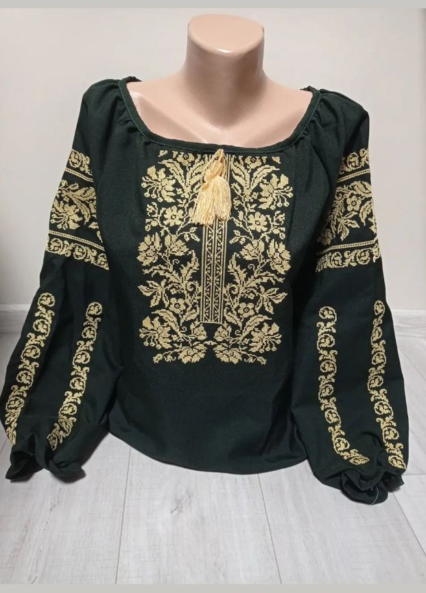 Смарагдова вишиванка україна тд багатство смарагдовий 44-64 р вишиванка сорочка жіноча красива вишиванка жіноча візерунок українська символіка трикотаж (312550904)