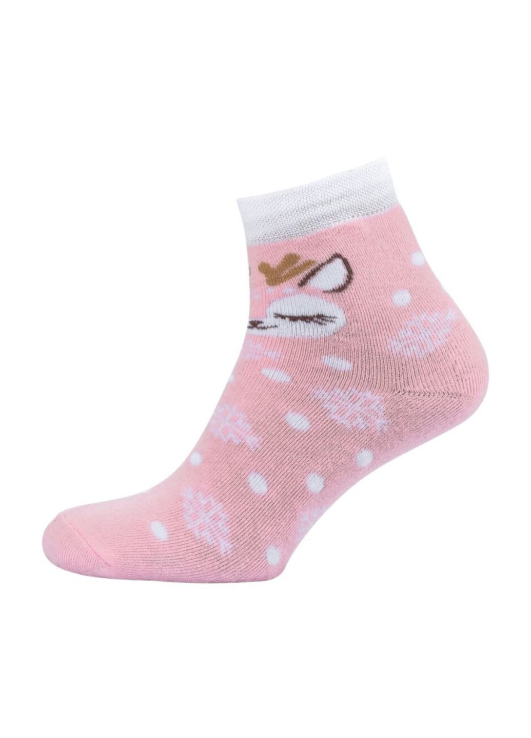 Рожеві набір (3 шт) жіночих махрових шкарпеток Siela (303731640)