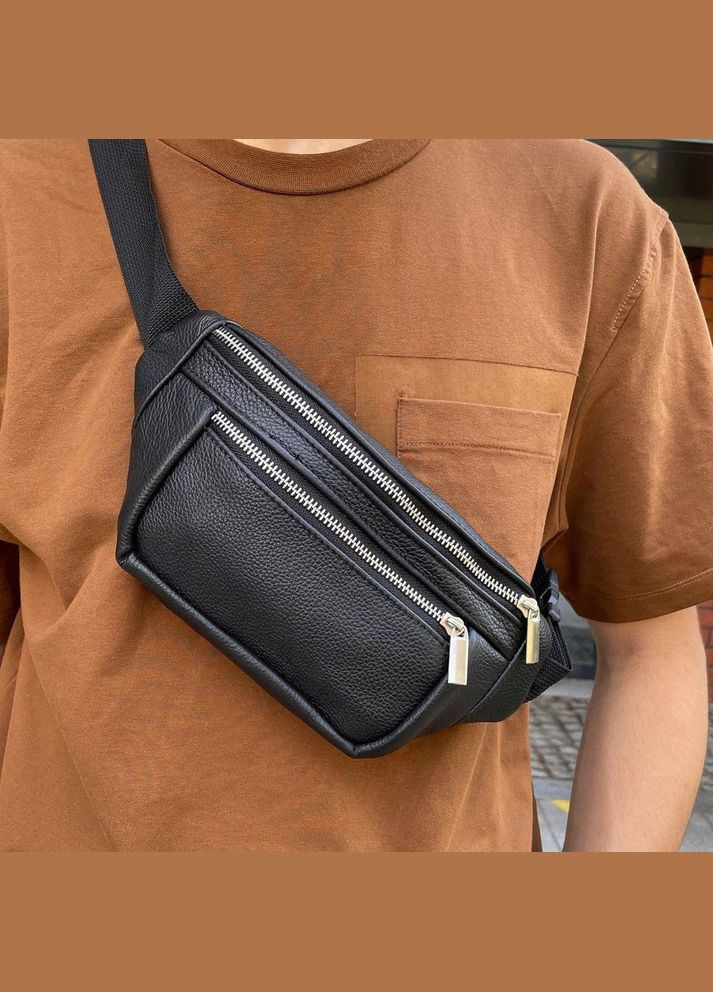 Бананка из натуральной кожи. Отличное качество сумки на пояс Trend (317407048)