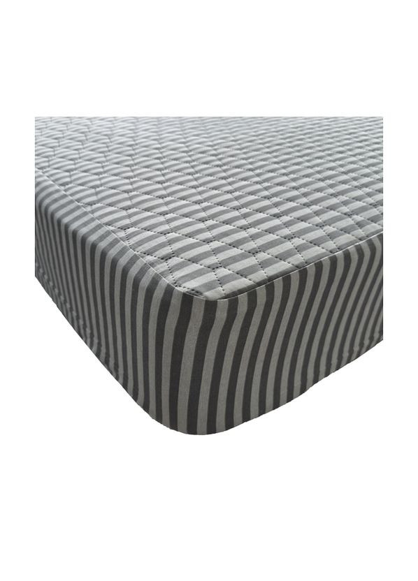Наматрасник защитный хлопчатобумажный с закрытыми бортами серый Point Art (351394101)