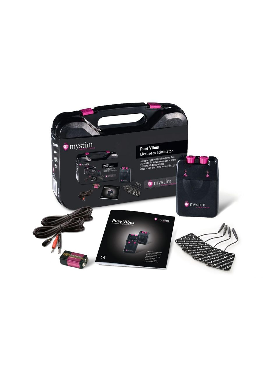 Електростимулятор Mystim Pure Vibes, 2 канали, 3 програми, механічні перемикачі No Brand (366877480)