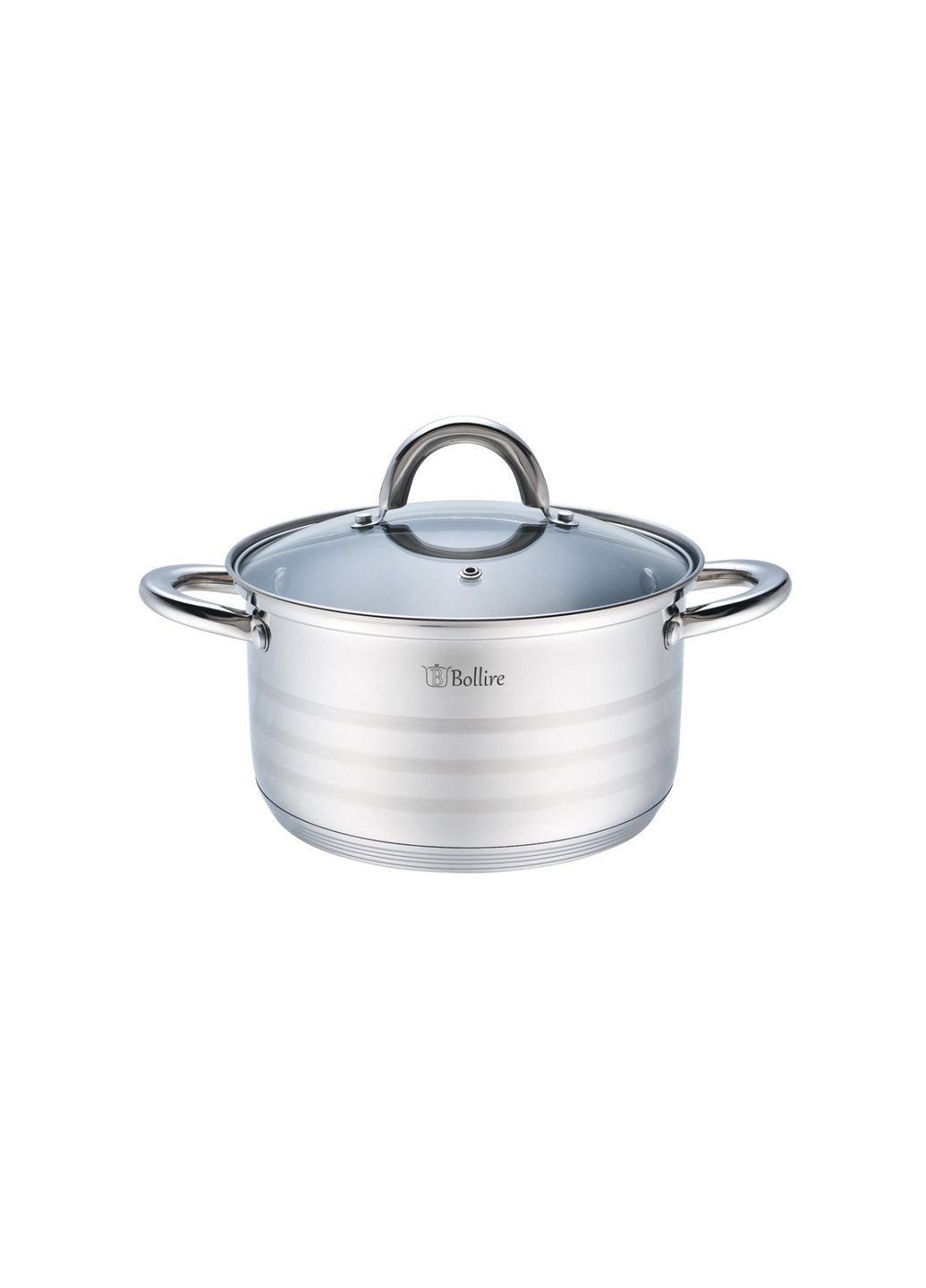 Кастрюля с крышкой BR-2002 2,1 л 18х10,5 см Bollire (349224334)