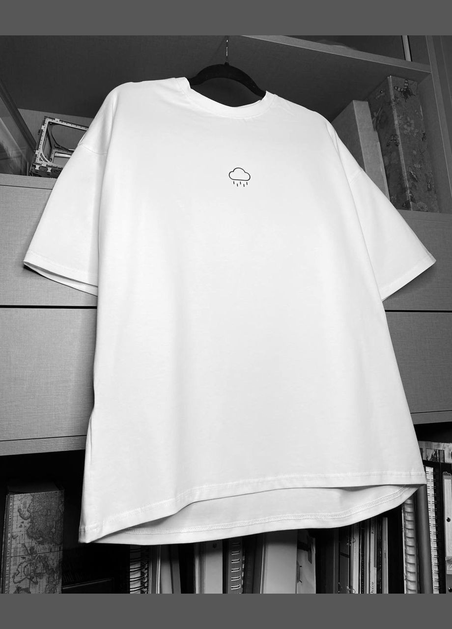 Біла стильна футболка Vakko