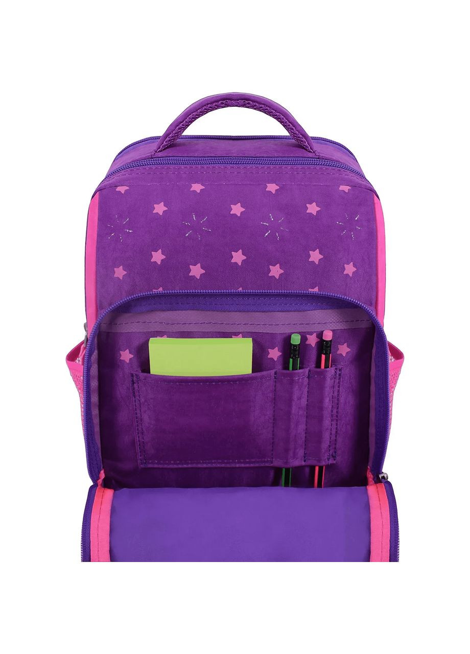 Шкільний рюкзак для дівчинки 8л з двома відділеннями на блискавці 170 фіолетовий 503 Школяр (0012870) Bagland (340452510)