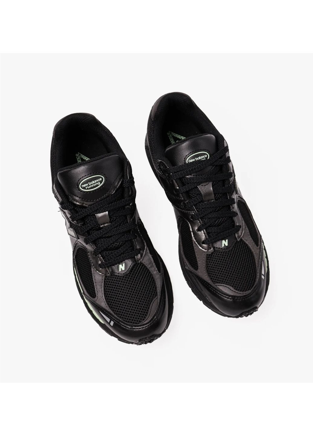 Чорні кросівки чоловічі 2002r black silver green m black m2002rld New Balance