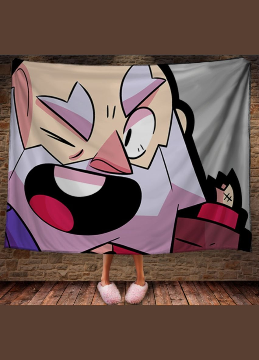 Плед з 3D принтом на тему Brawl Stars Герої Бравл Старс Перша Креативна мануфактура PERFECTUS Плед (301869345)