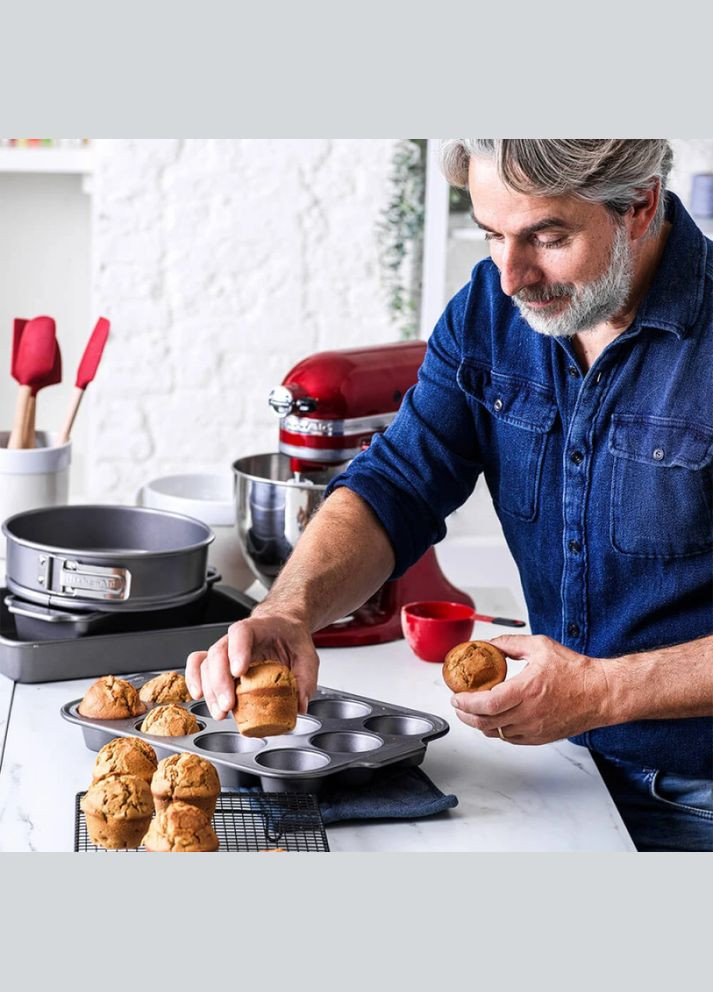 Форма для випічки мафінів Aluminized Bakeware на 12 шт. 40,7×28×4 см CC003296-001 KitchenAid (316468646)
