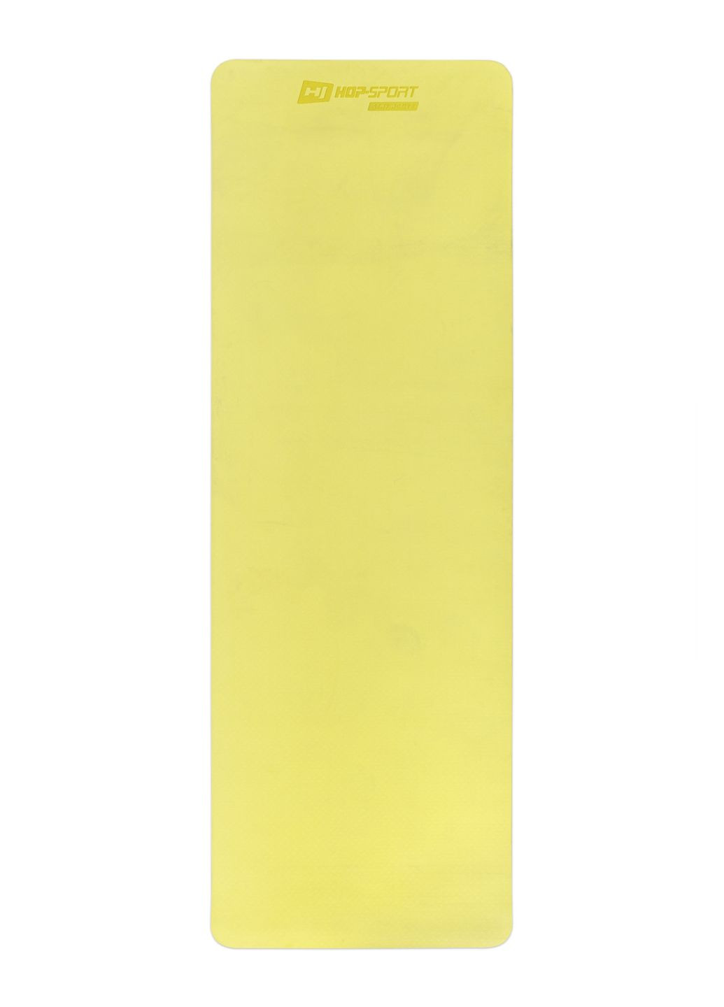Коврик для фитнеса TPE 0,6см HS-T006GM желто-серый Hop-Sport (303127104)