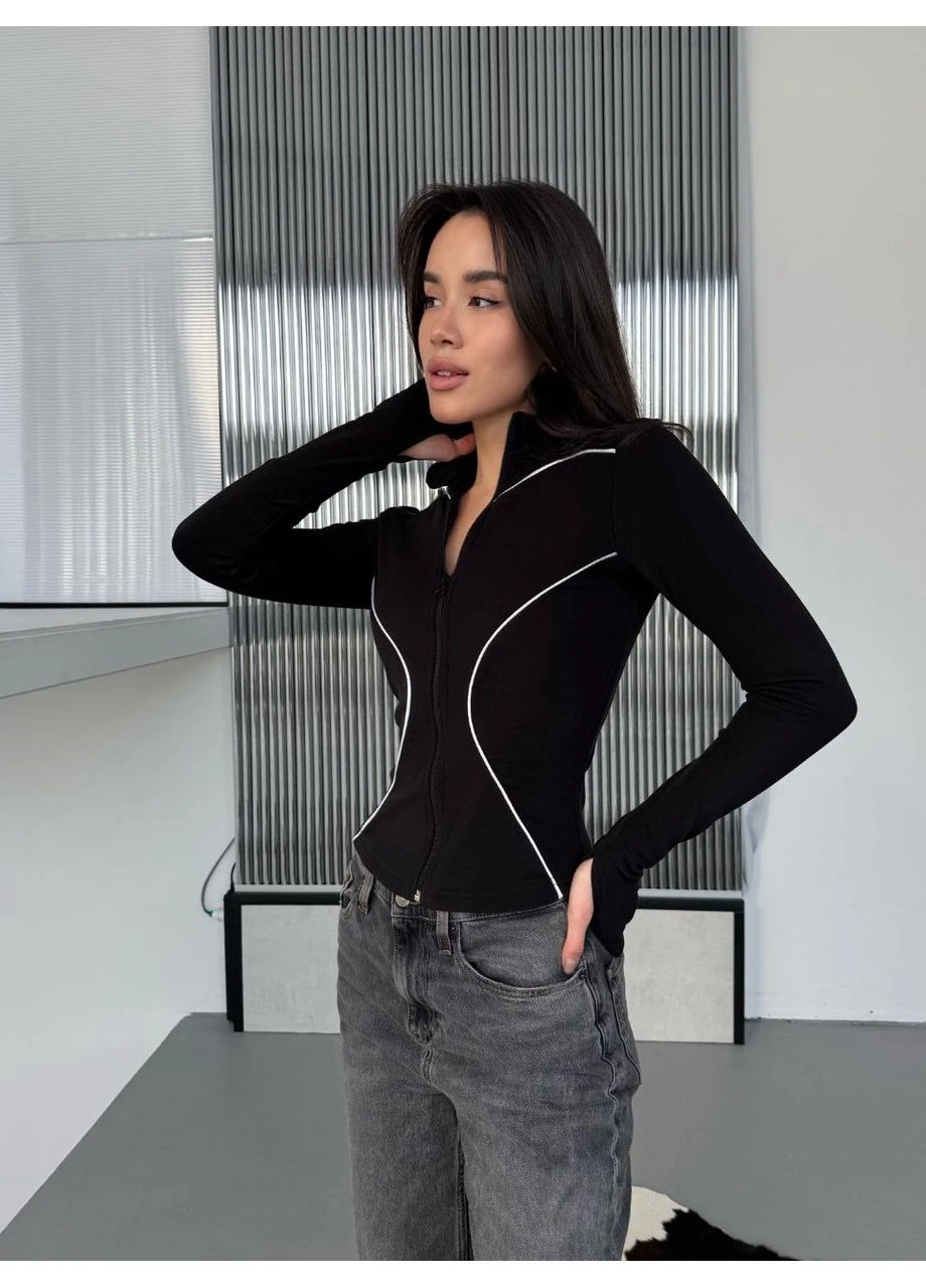 Жіноча кофта на змійці Fashion (375282734)
