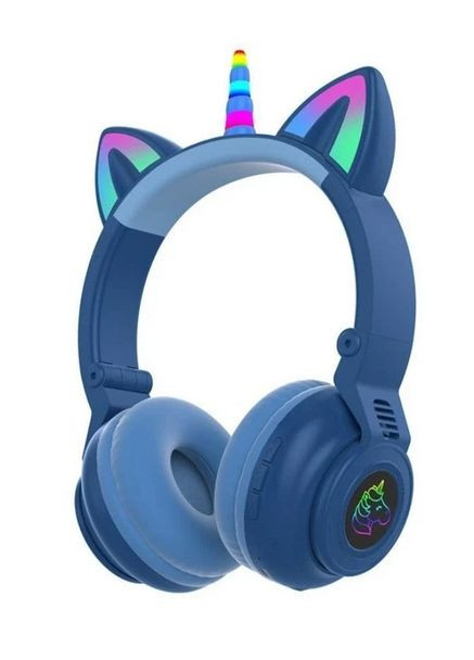 Дитячі навушники бездротові Єдиноріг Cat STN-27 LED Bluetooth з котячими вушками No Brand (372503966)