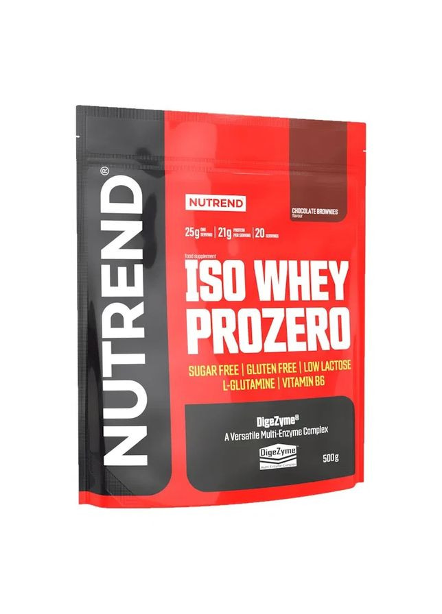Изолят сывороточного протеина Iso Whey ProZero Шоколадный брауни 500 г Nutrend (361113880)