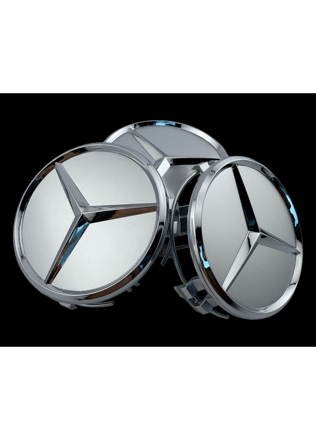 Ковпачки в диски Мерседес заглушка для дисків Mercedes 75/68 мм. Срібний (4 шт.) Mercedes-Benz (354698324)