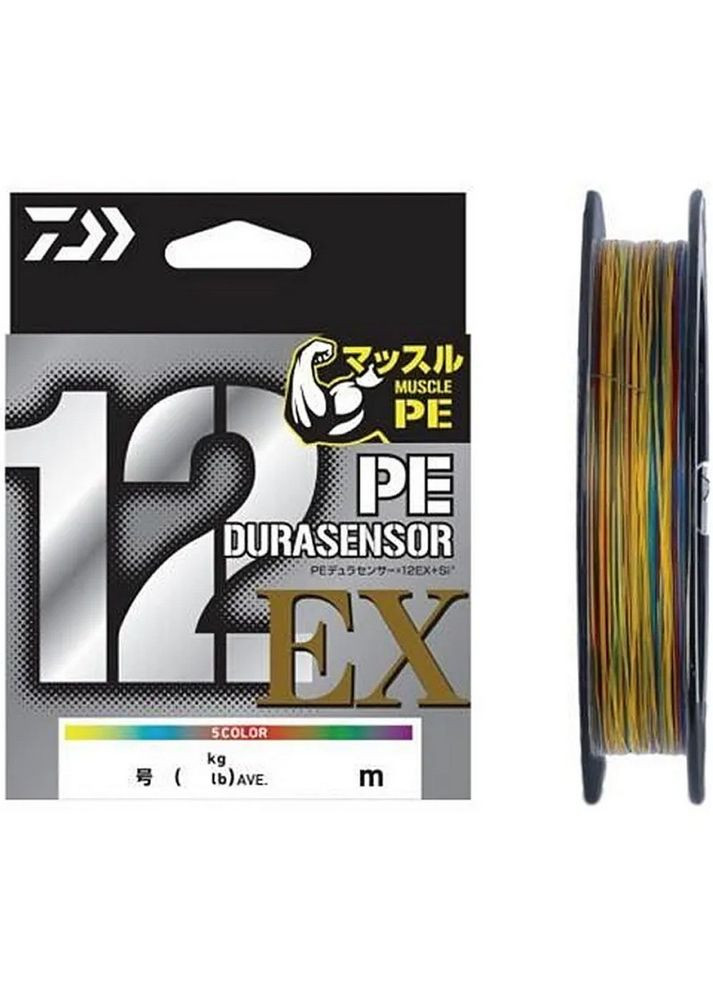 Шнур UVF PE Dura Sensor X 12EX+Si3 5C 200m 12.1kg 0.185mm #1.2 17302367 Daiwa (316467951)