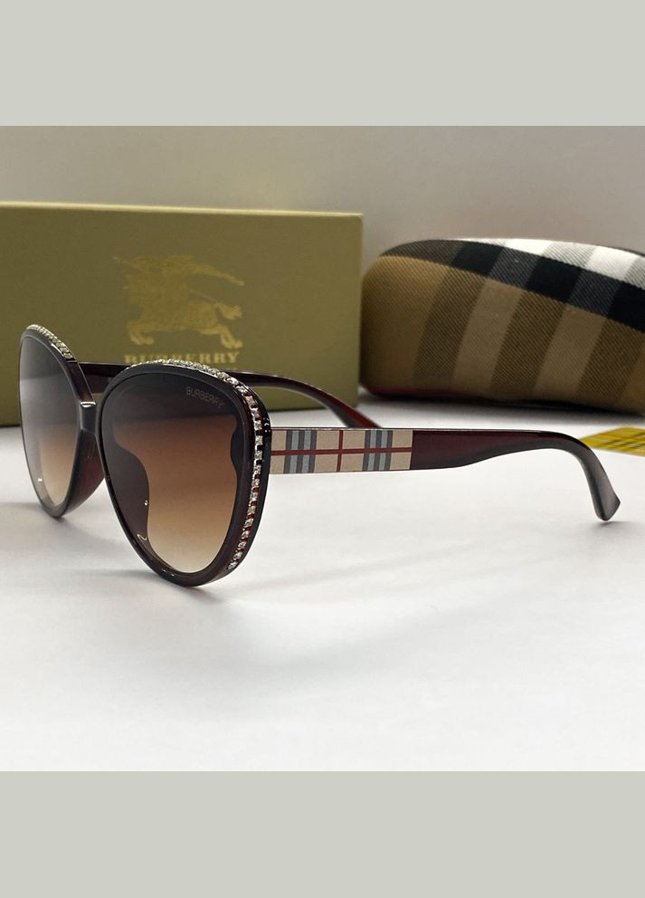 Женские брендовые очки (66032) коричневые No Brand (322157255)