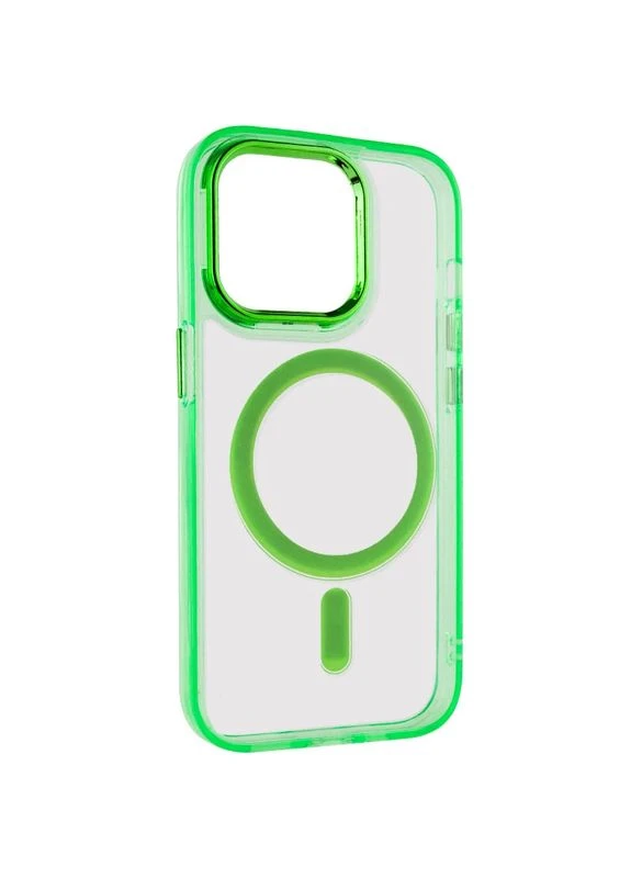 Чехол TPU Iris MagSafe для Apple iPhone 13 Pro 6.1" салатовый No Brand (402177318)