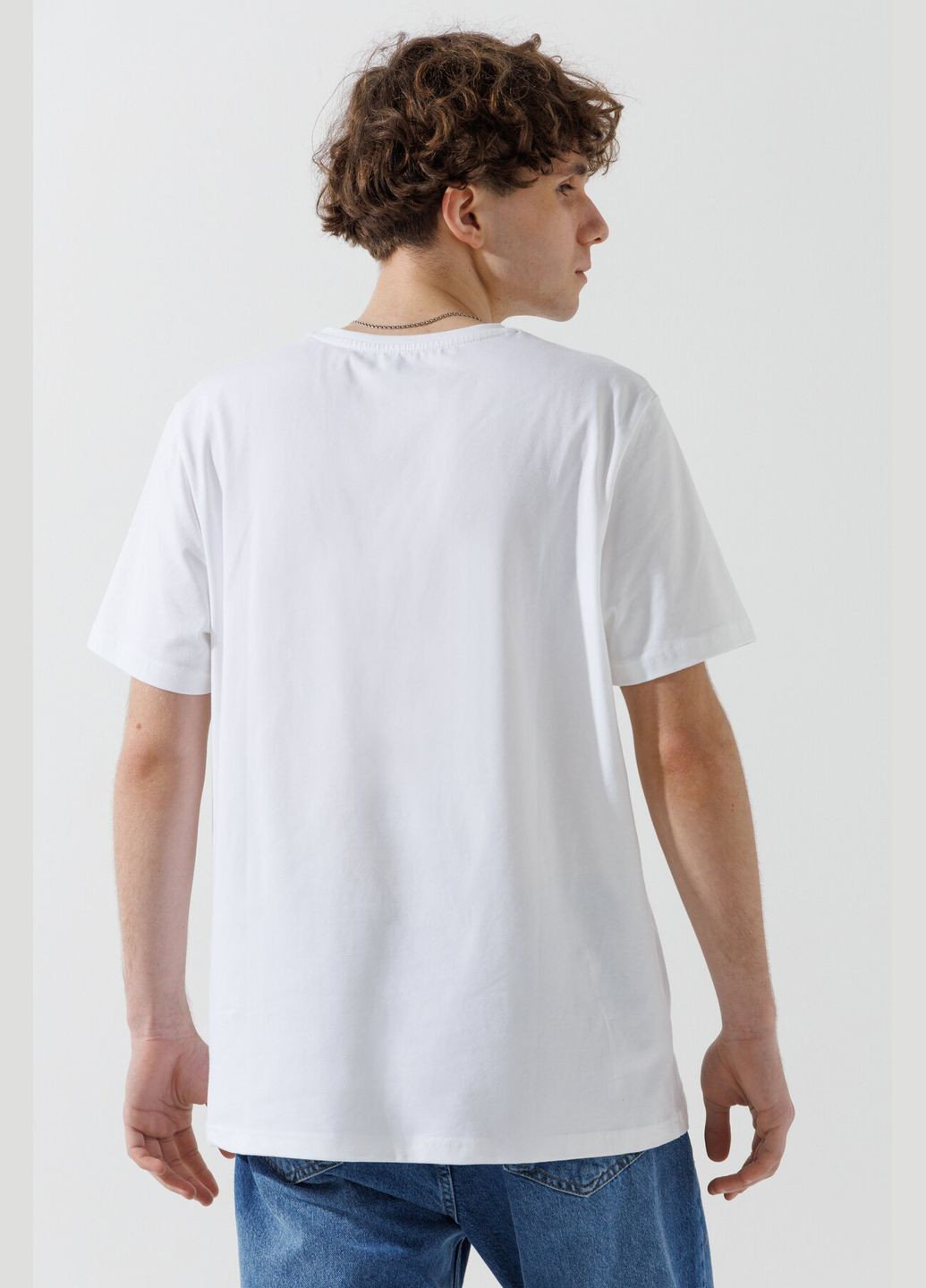 Біла футболка з принтом чоловіча 88187 (2000990467775s) shop (2000990467775) Tommy Life