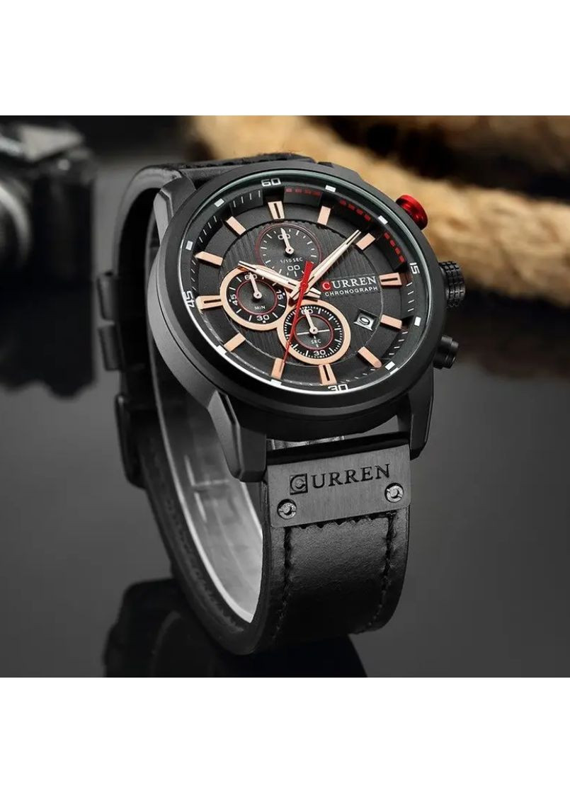 Чоловічий годинник 8291 Black Curren (373297048)