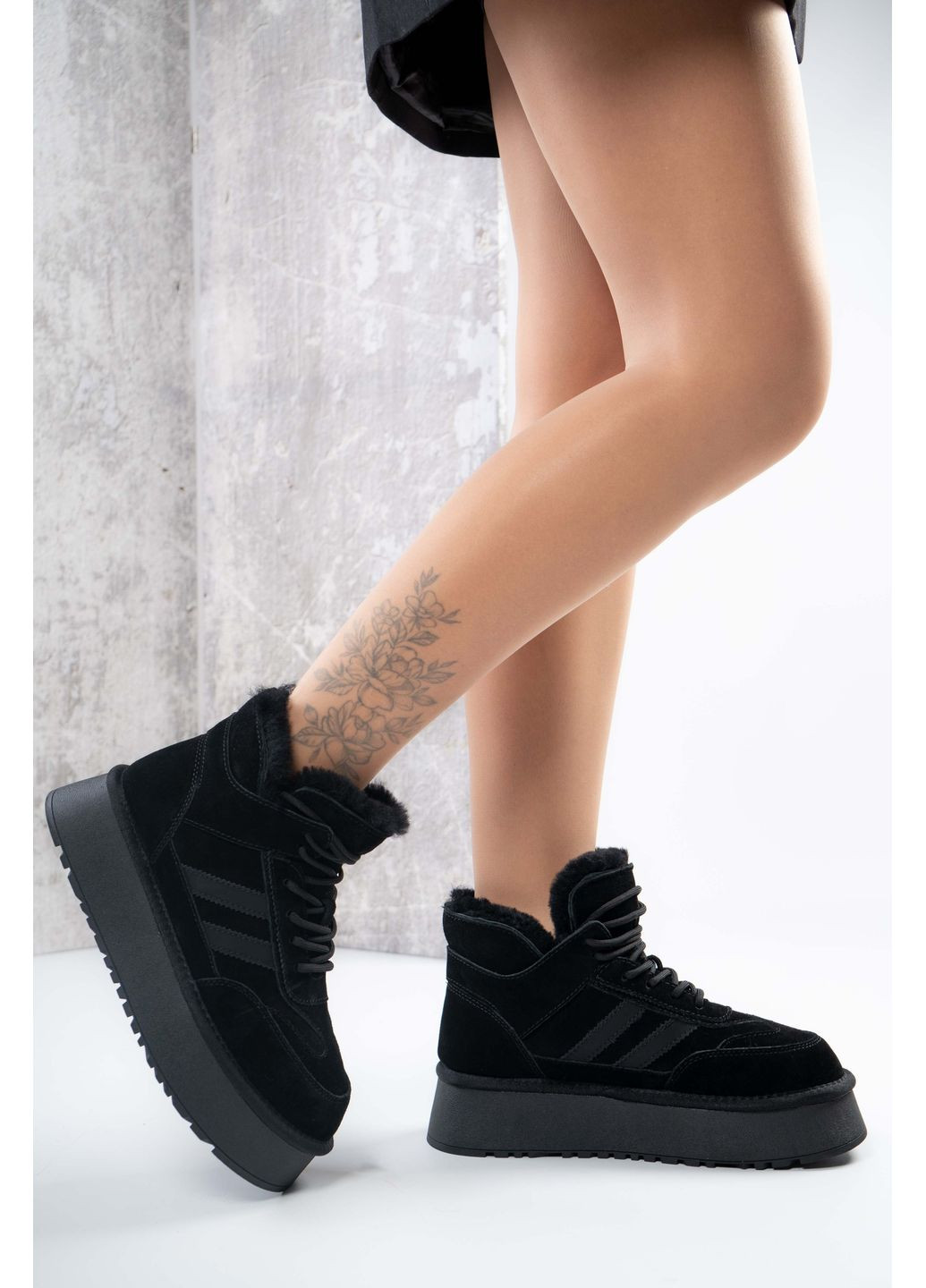 Угги женские Натуральная замша черные 346860 Where Uwear (370268976)