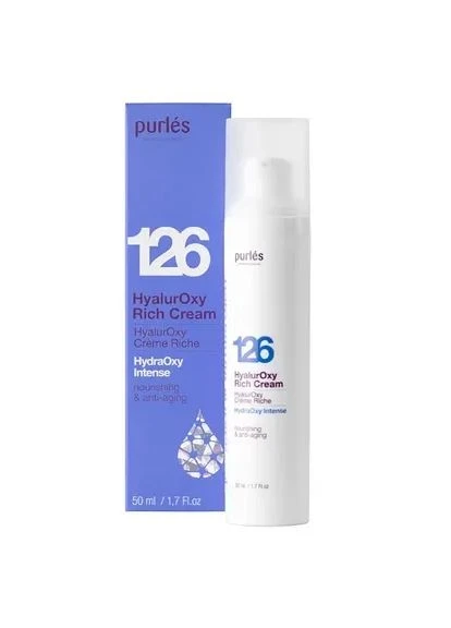 Поживний Зволожуючий Крем Для Обличчя З Гіалуроновою Кислотою HyalurOxy Rich Cream, 50 мл || Kilometr+ Purles (371897746)