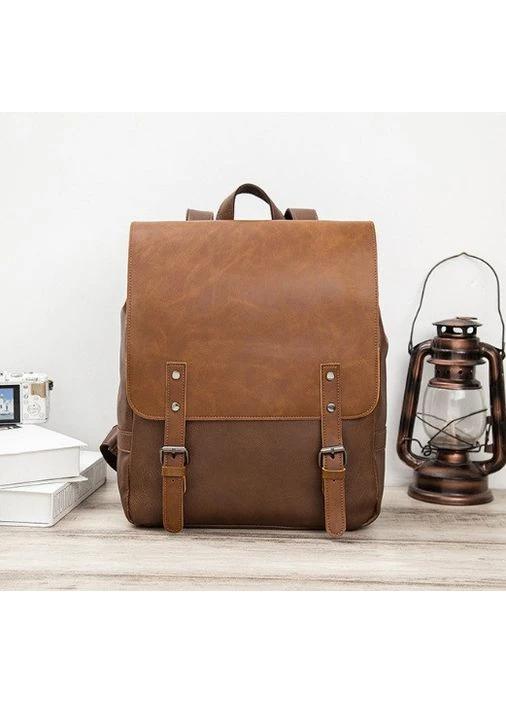 Женский городской рюкзак винтажный портфель унисекс Seli No Brand (394385958)