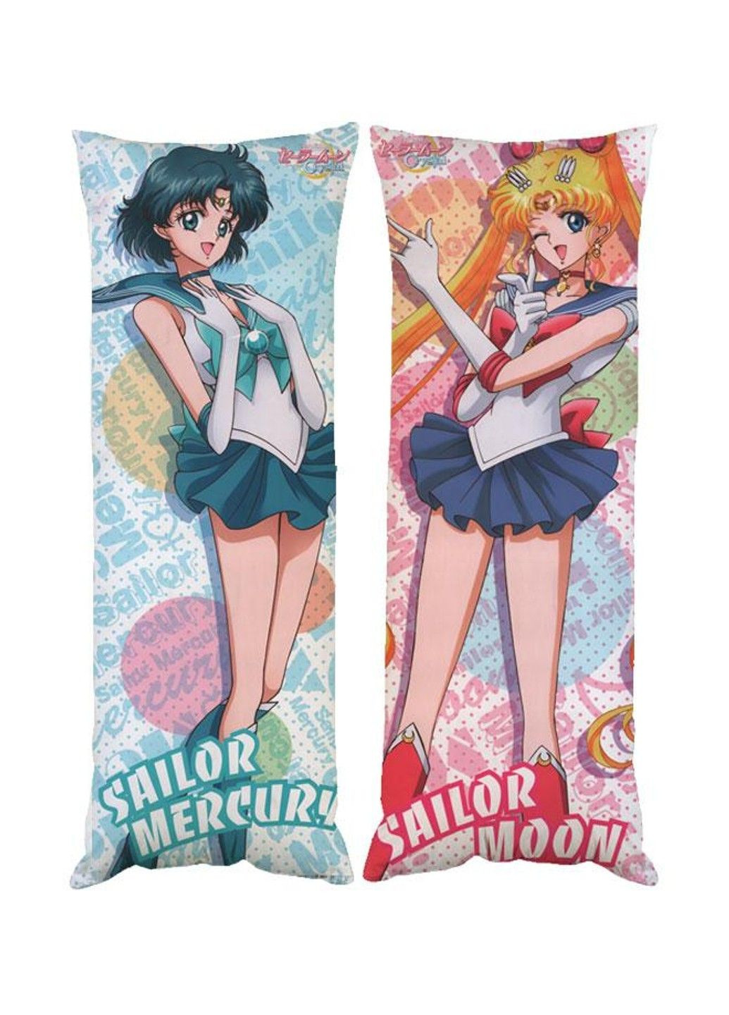 Подушка дакимакура Сейлор Мун Венера Минако Айно и Меркурий Ами Мидзуно декоративная ростовая подушка для No Brand (328314759)