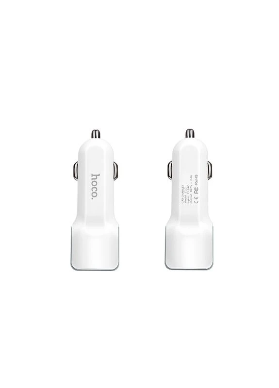 АЗП Z23 Grand Style + Кабель (Micro) 2.4A 2USB (білий) 20887 Hoco (392281413)