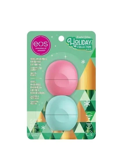Бальзам для губ Holiday Gift Set Strawberry Sorbet & Sweet (2 штуки) EOS (400041745)