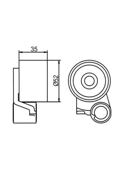 Ролик натяжний MAZDA (вир-во ) GT80660 GMB (366134250)