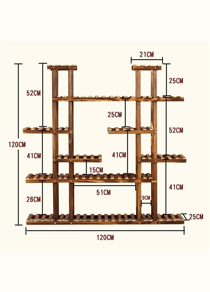 Подставка для цветов из дерева Малабри 25 капучино (ЦВТ-007109) No Brand (328224958)