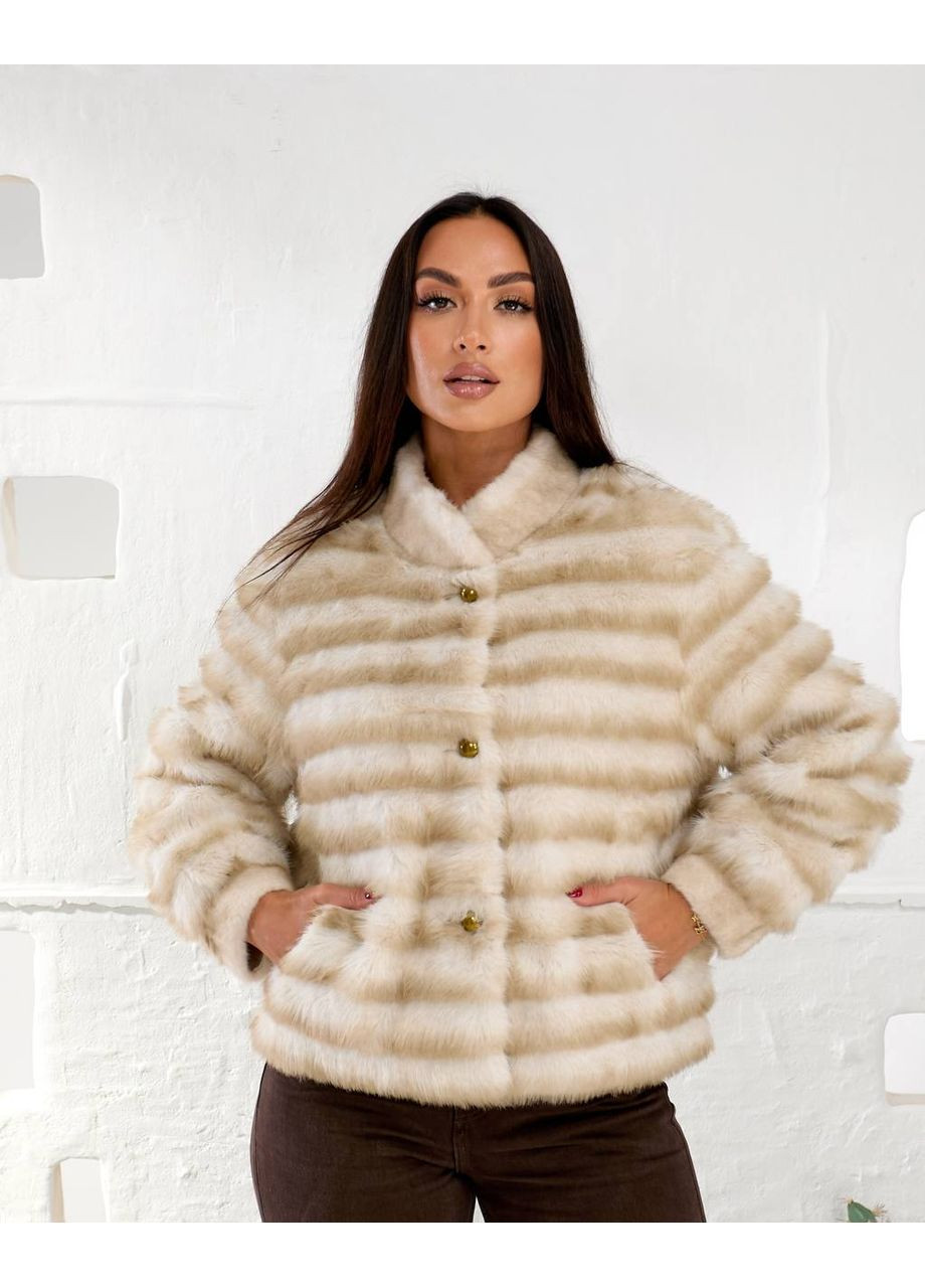 Короткая шубка из искусственной норки KVAN (362039434)