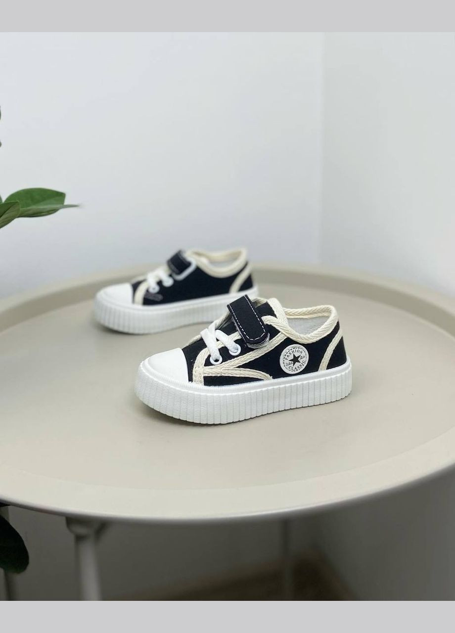 Чорні дитячі кросівки чорні 963 No Brand