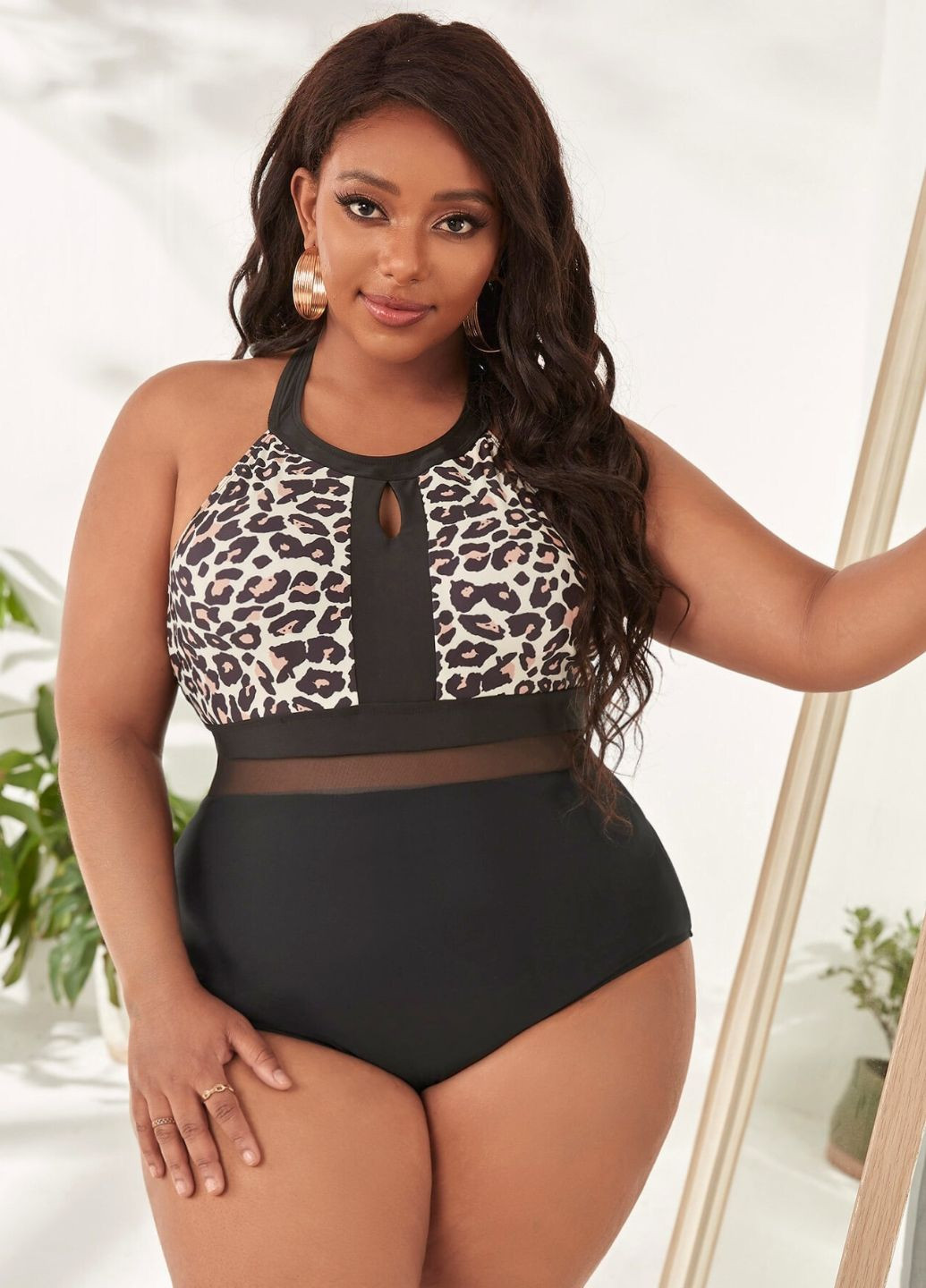 Чорний літній суцільний купальник amanda plus size 0xl чорний (7162) суцільний FS