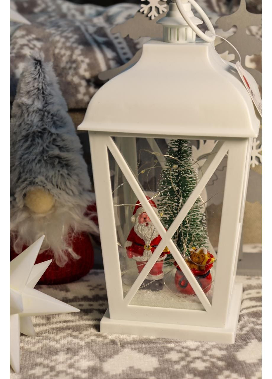 Ліхтарик Новорічний із Сантою (білий) Oris (368782597)