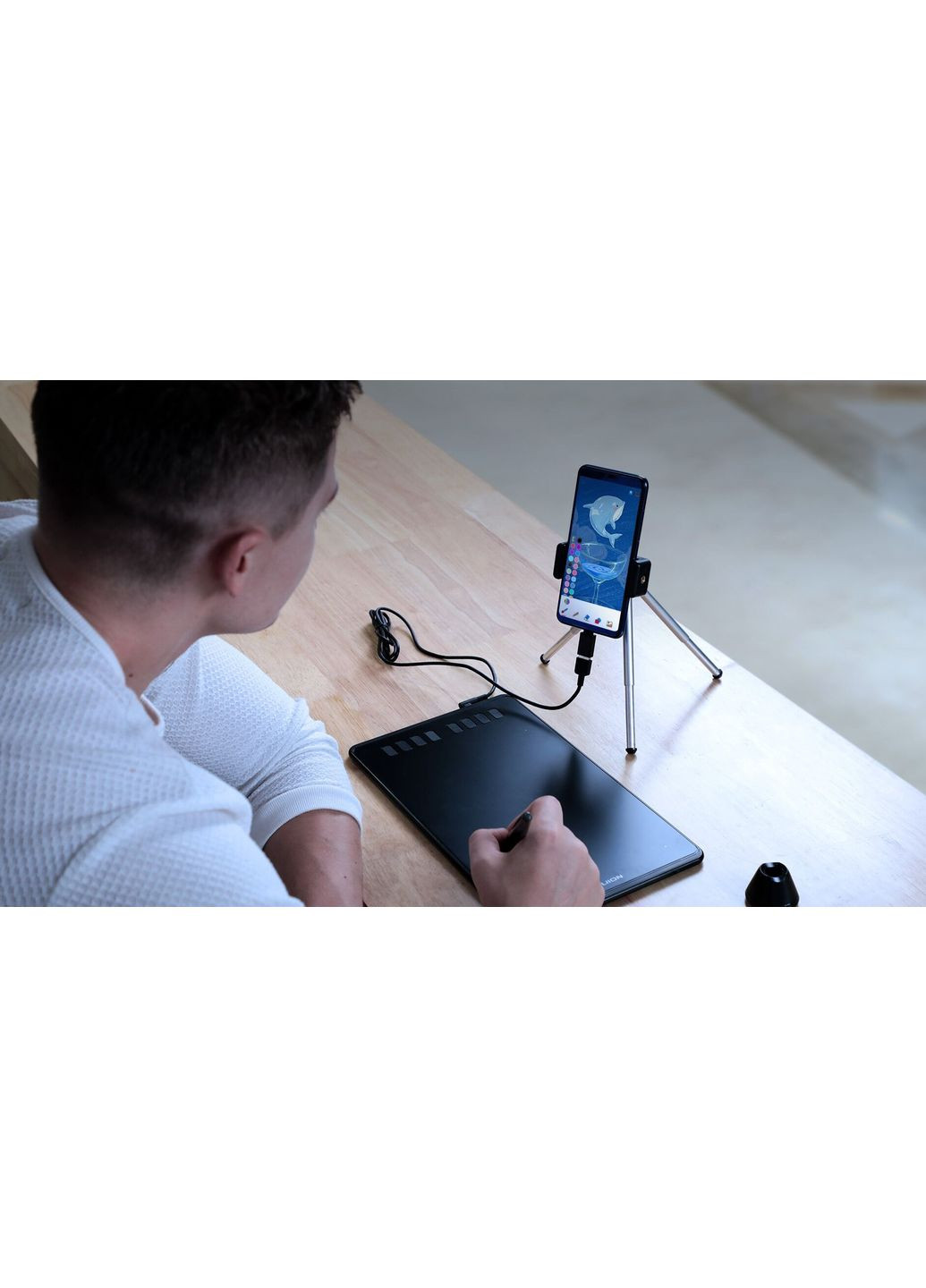 Графічний планшет 8.7"x5.4" H950P, microUSB, чорний Huion (371632781)