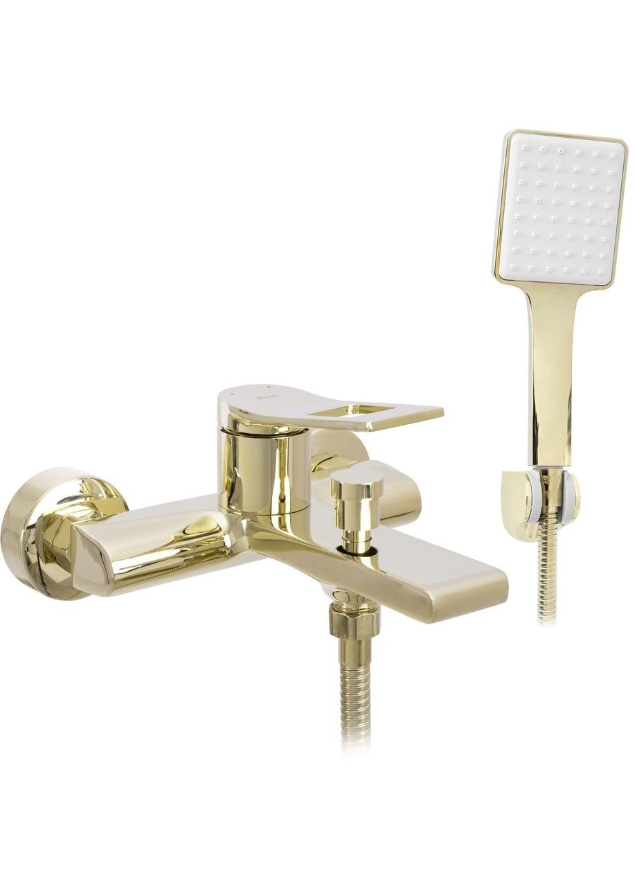 Смеситель для ванны и душа SOUL GOLD настенный с изливом * Rea (336934981)