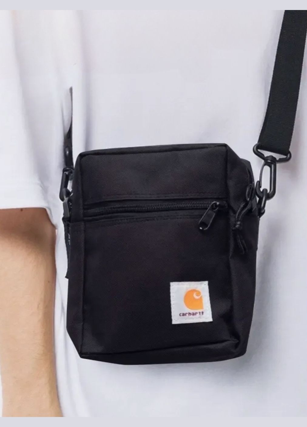 Базовая сумка через плечо в черном цвете, унисекс. No Brand Мессенджер (322871766)