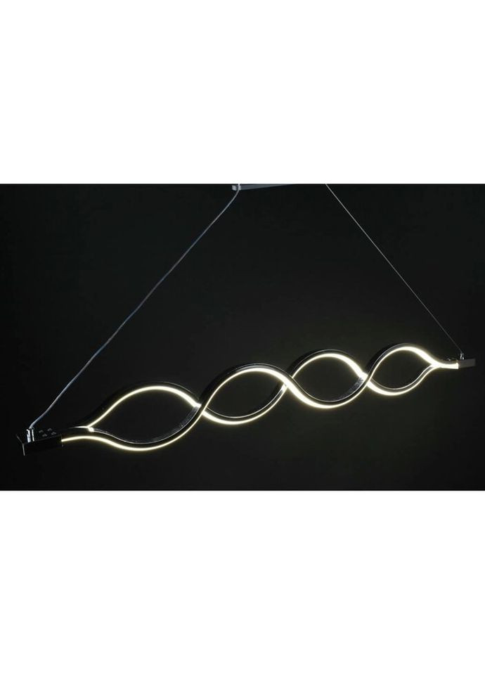 Люстра світлодіодна підвісна LED світильник для квартири на стелю ледве 27441 Хром 30-110х6х102 см. Sunnysky (324396072)