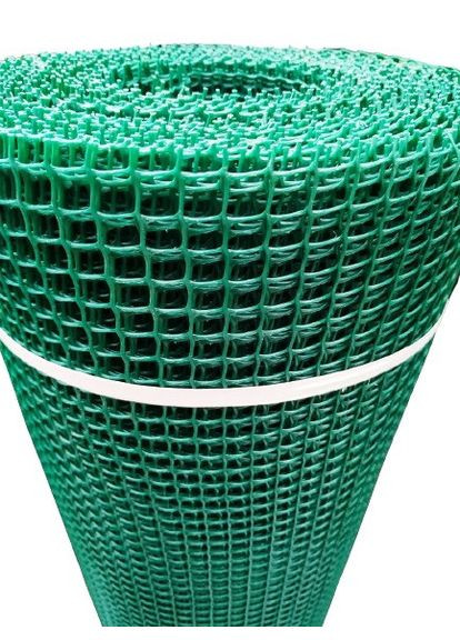 Сетка забор садовый ячейка 30х30 мм 1.5х20 м темно-зеленая Клевер No Brand (320688620)