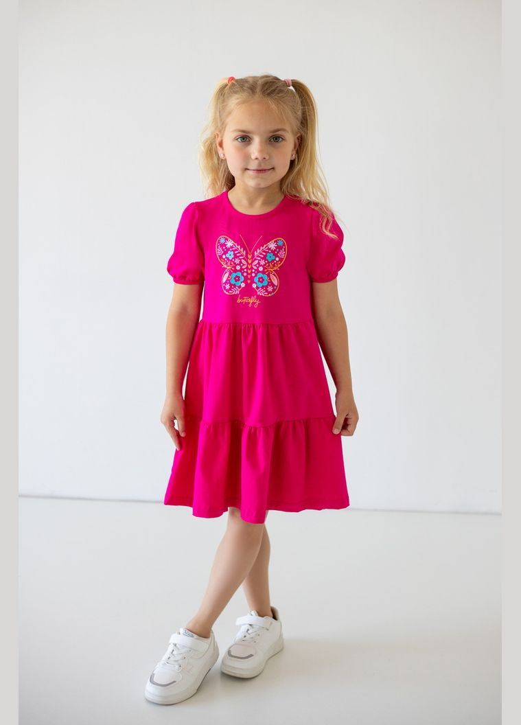 Малинова сукня для дівчаток 05-8013-83н 98 см Авекстекс (331786495)