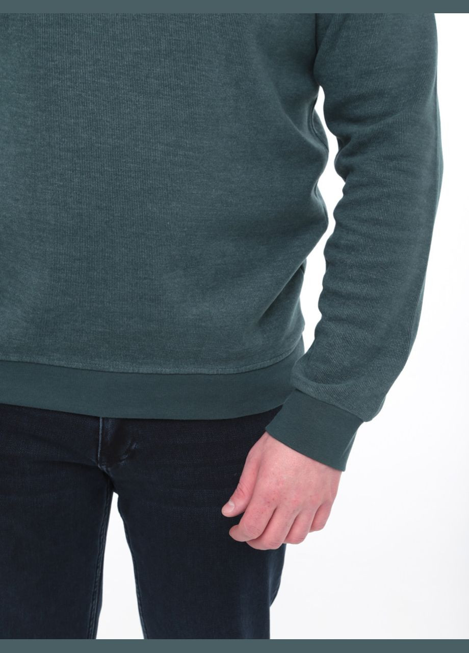 Зеленый демисезонный джемпер мужской зеленый однотонной на резинке джемпер MarcoStar Пряма