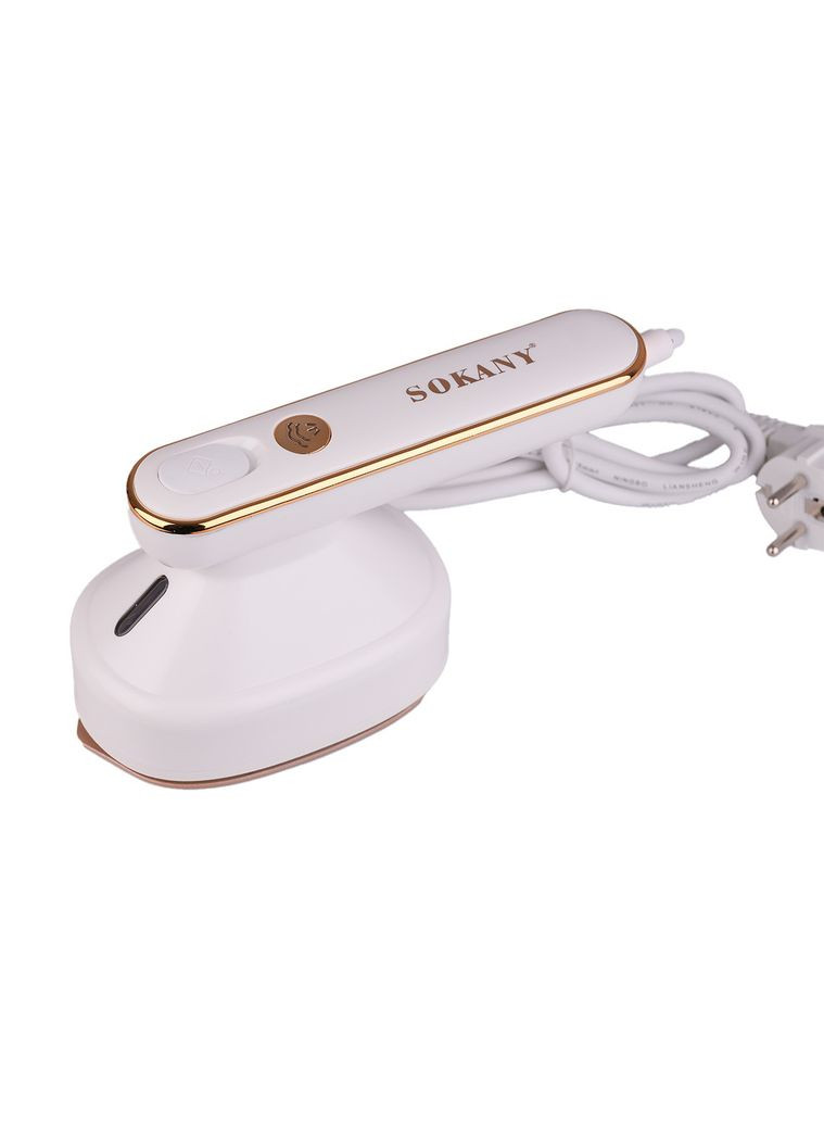 Дорожній праска з парогенератором професійний 1200 Вт паровідпарювач для одягу та штор Білий Sokany (365729026)