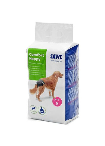 Памперси для собак Comfort Nappy №6 46-56 см (5411388033859) Savic (308893892)