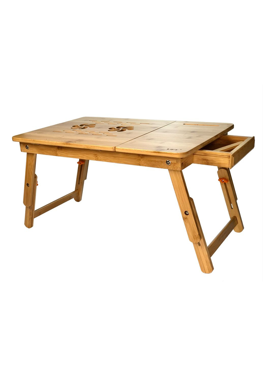 Бамбуковий столик для ноутбука T26 New з підставкою для смартфона UFT (303723995)