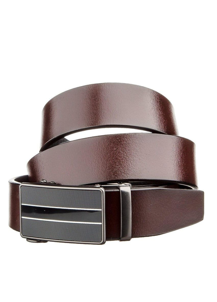 Міцний чоловічий ремінь з автоматичною пряжкою 20210 Коричневий Vintage (329200406)