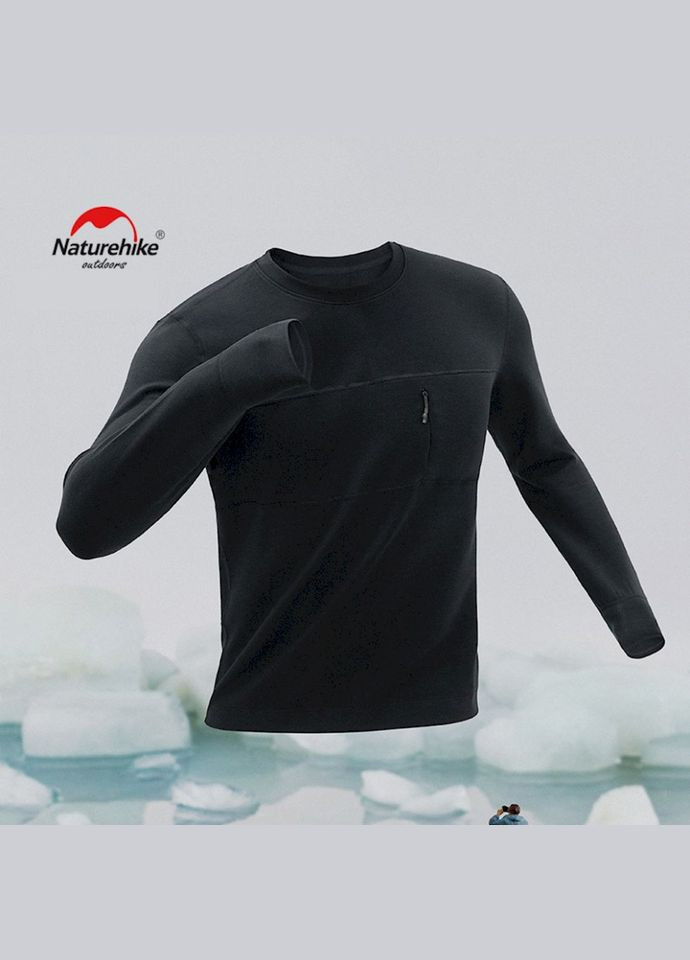 Термо-лонгслів чоловічий NH22NY009, зима, розмір XXL, чорний Naturehike (307172339)