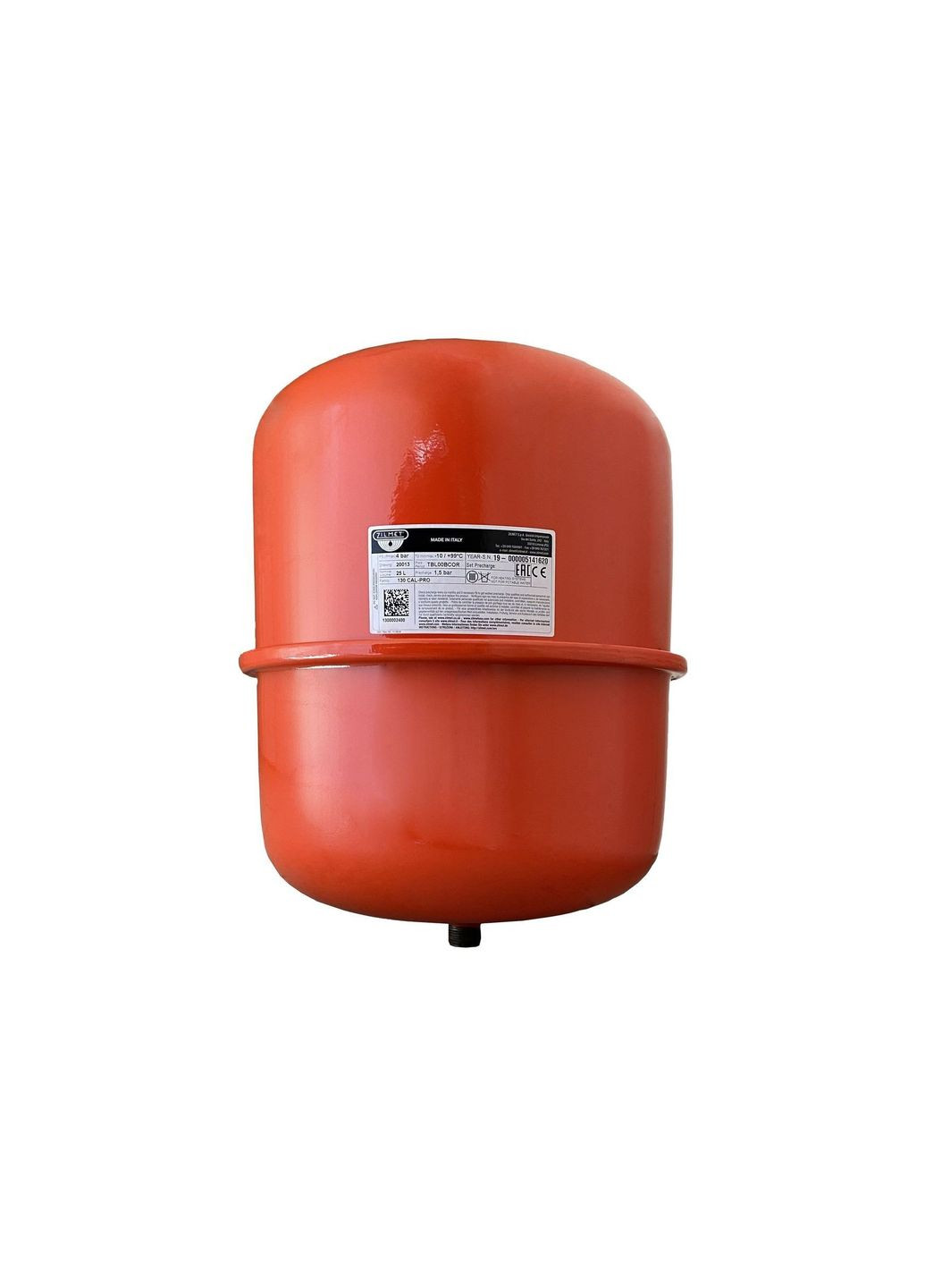 Бак cal-pro для систем отопления 25л. 4bar ( 1300002400 ) Zilmet (338864123)